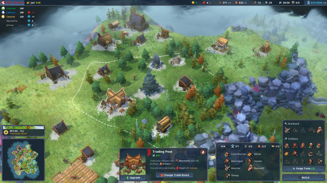 Northgard, the game of strategy viking, will come to consoles