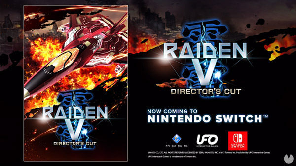 Raiden V: Director's Cut llegará a Nintendo Switch el próximo junio