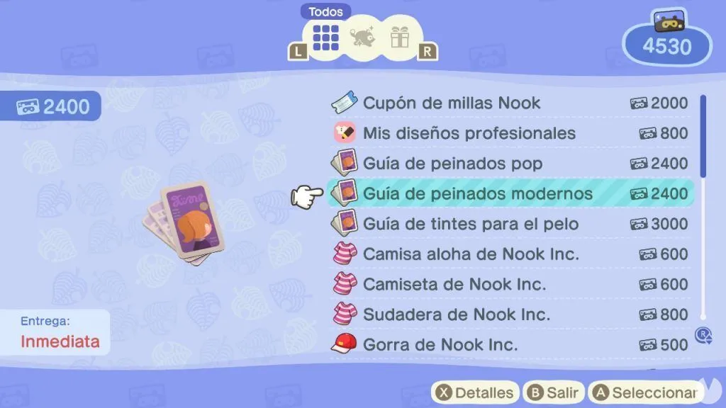 Guía de peinados Pop y Modernos en Animal Crossing New Horizons