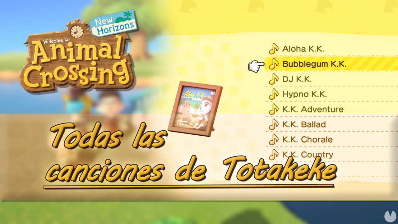 Desbloquear todas las canciones de Totakeke en Animal Crossing: New Horizons - Animal Crossing: New Horizons