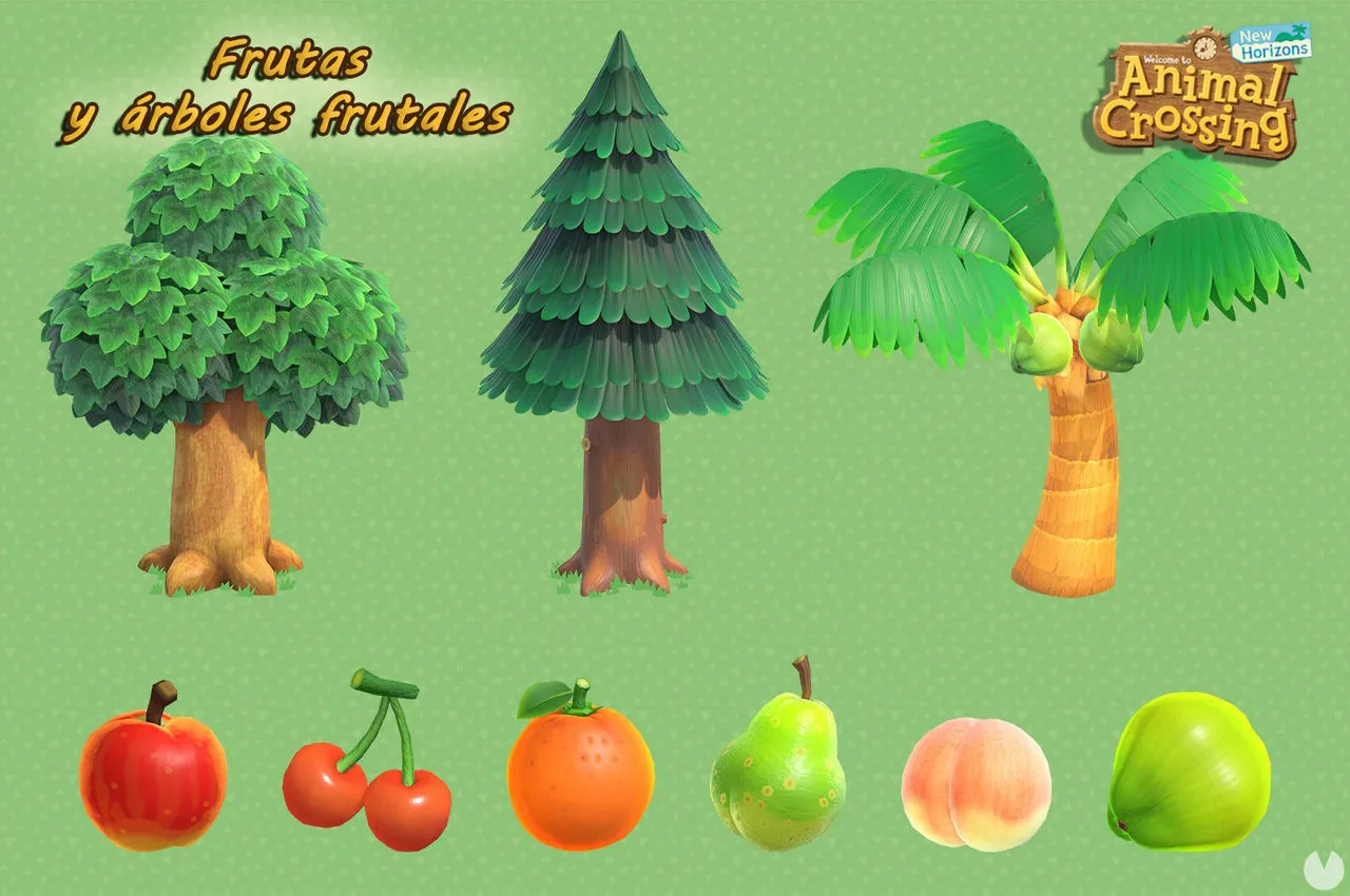 Animal Crossing: New Horizons - Todas las frutas, cómo conseguirlas y  precios