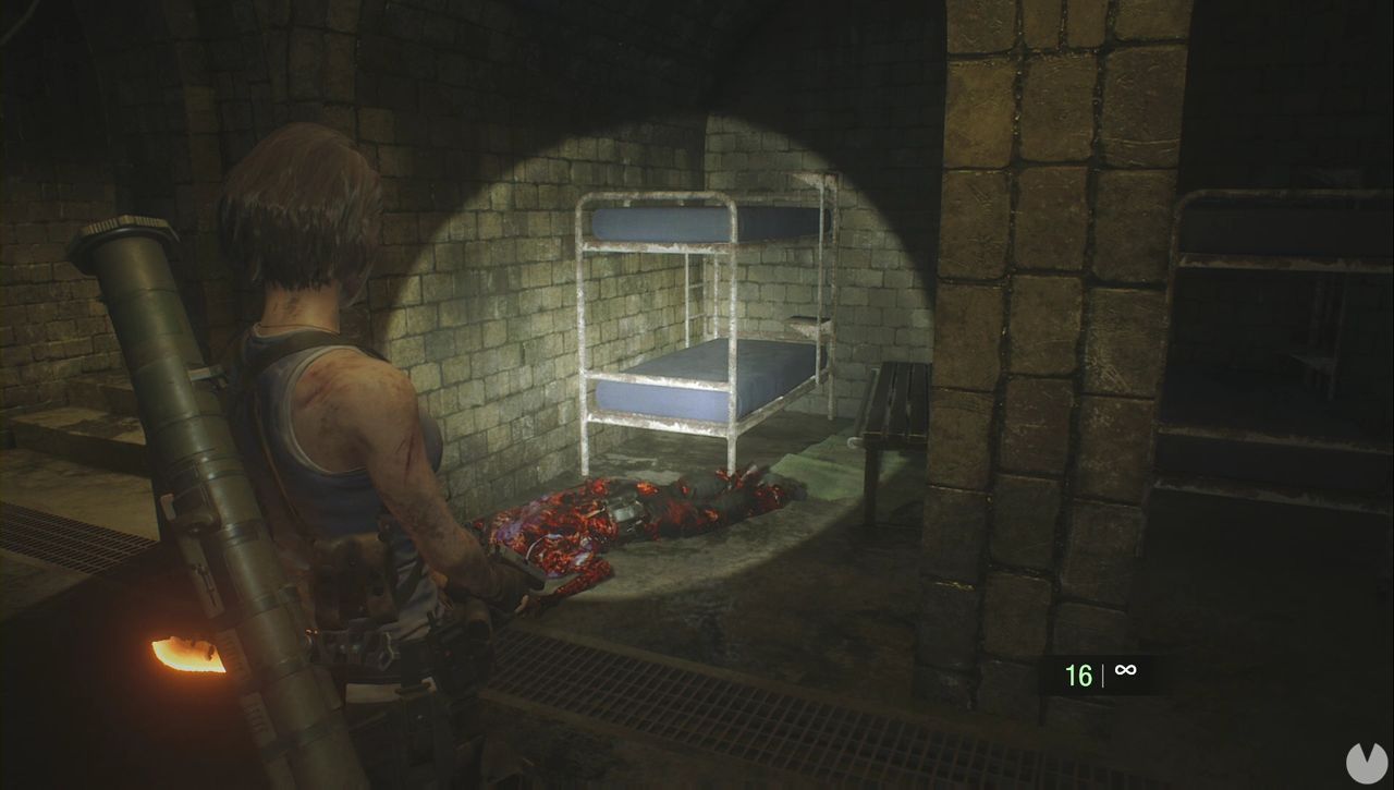 Resident Evil 3 Remake - Mr. Charlie: Charlie in the cells (Screenshot)