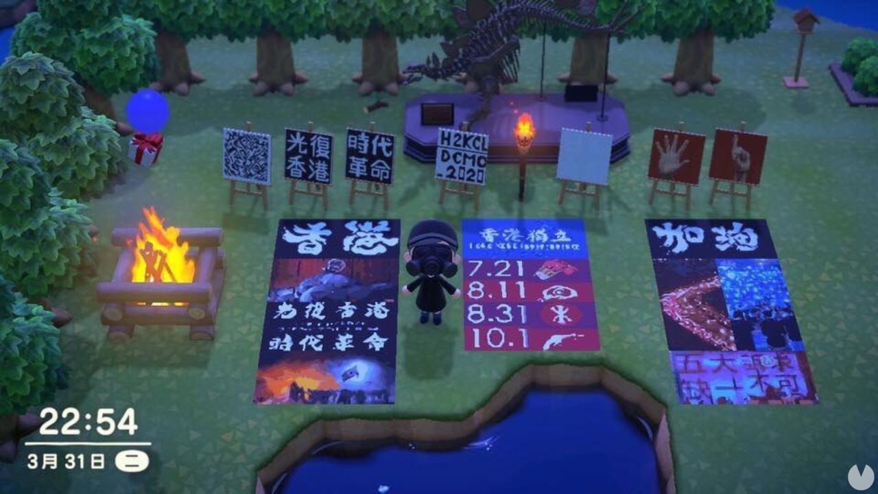 Activistas de Hong Kong usan Animal Crossing: New Horizons para manifestarse