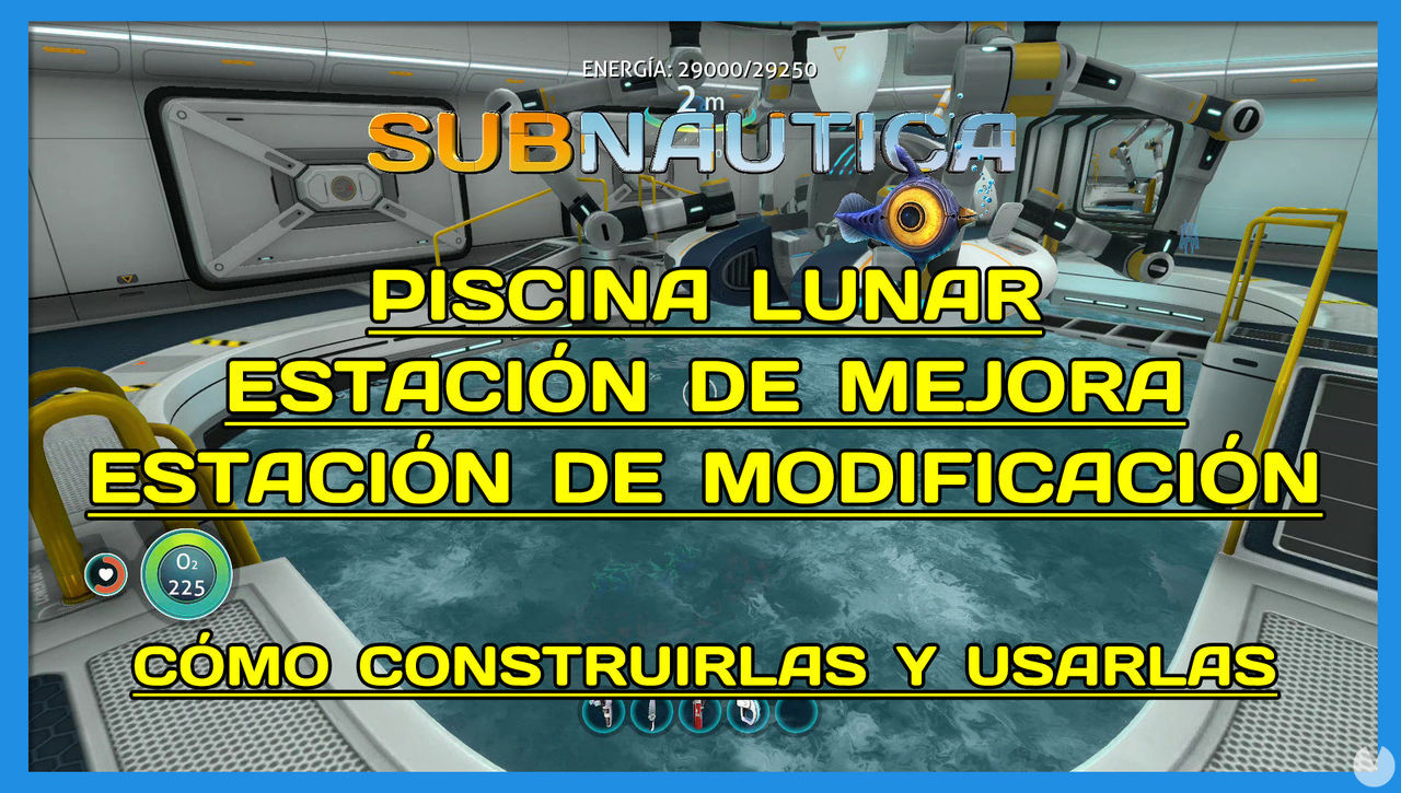 Subnautica: cmo construir la Piscina Lunar y la Consola de mejora - Subnautica