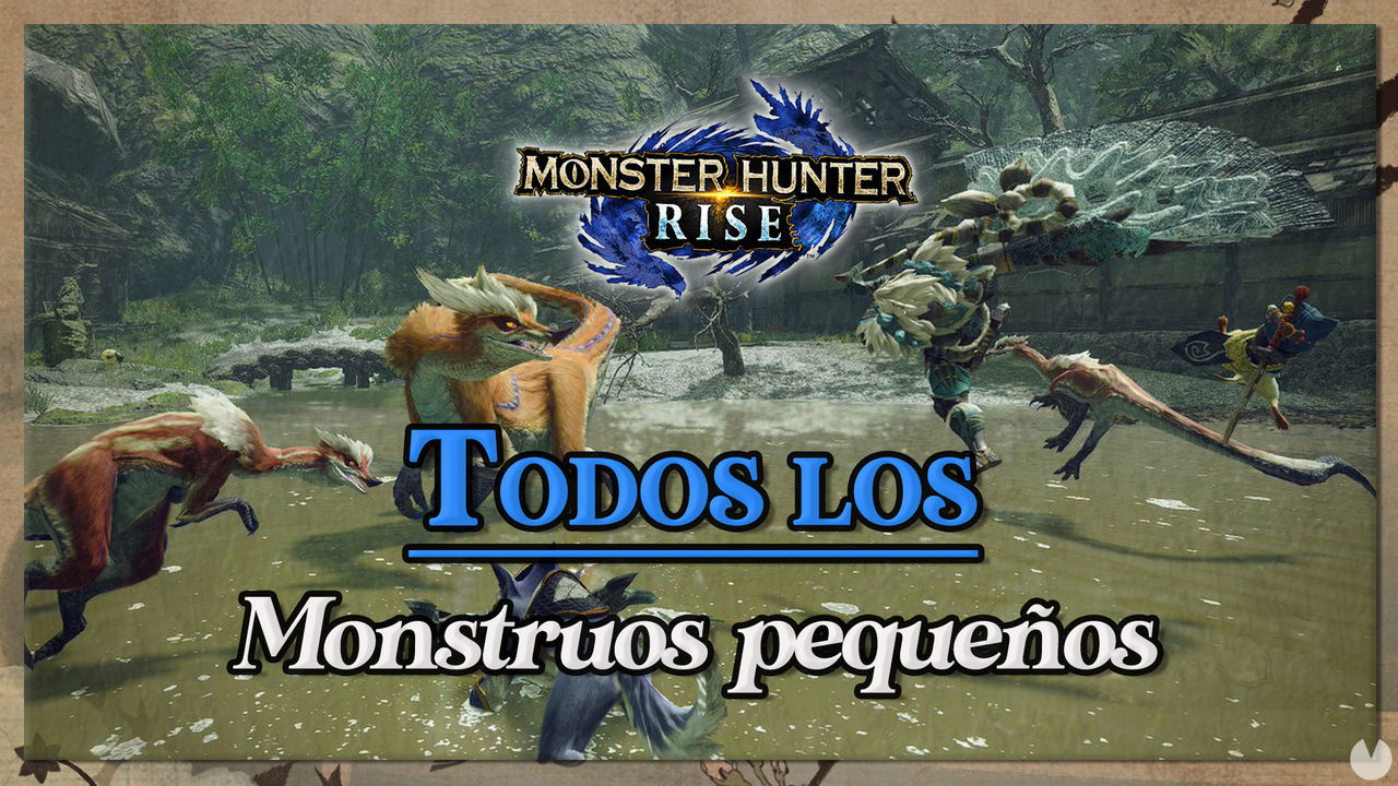 Monstruos pequeos en Monster Hunter Rise; caractersticas y materiales - Monster Hunter Rise