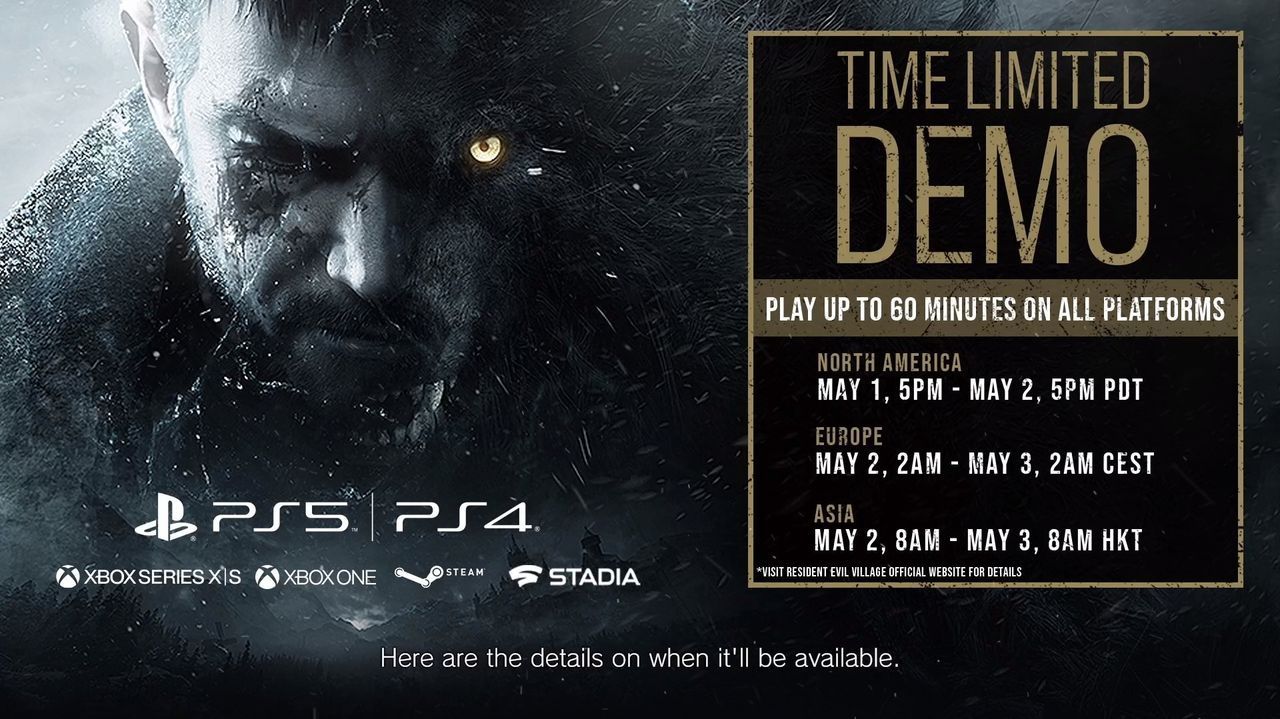 La demo de Resident Evil 8 estará disponible en todas las plataformas el 2 de mayo