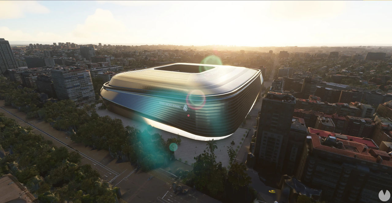 Microsoft Flight Simulator 2020 nos permite ver cómo será el nuevo estadio Santiago Bernabéu