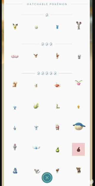 Niveles de rareza de Huevos en Pokmon GO