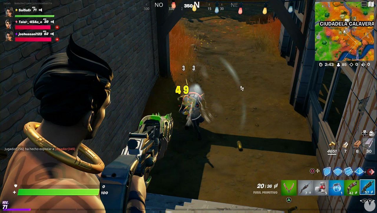 Fortnite - Inflige daño con armas primitivas: disparos con fusil primitivo