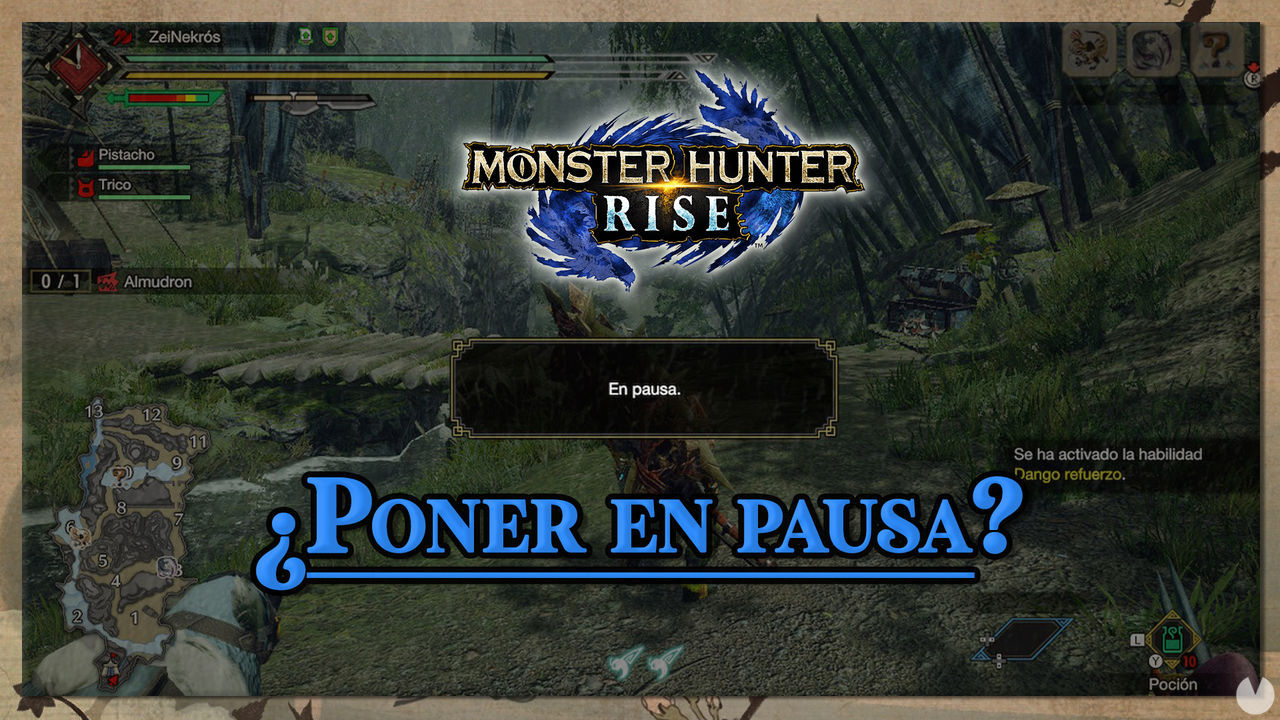 Cmo pausar la partida en Monster Hunter Rise - Monster Hunter Rise