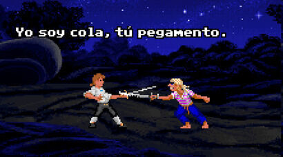 Monkey Island: yo soy cola, tu pegamento