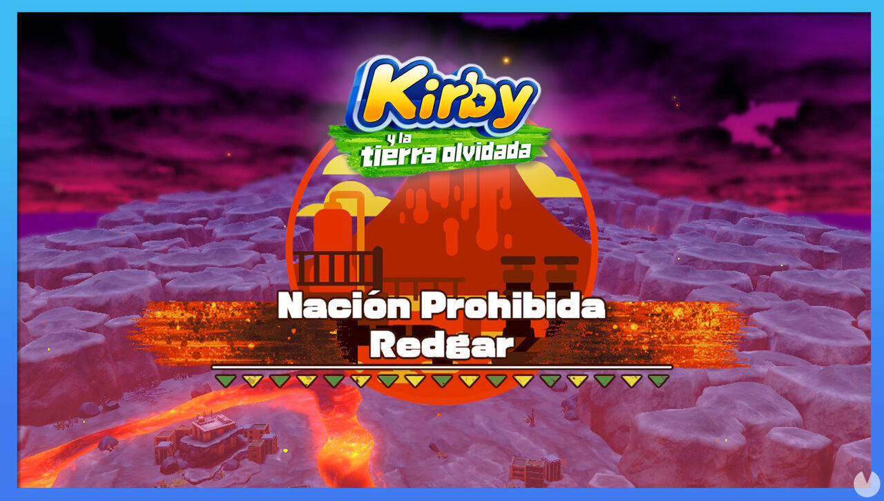 Nacin Prohibida Redgar en Kirby y la tierra olvidada: Waddle Dees y fases - Kirby y la tierra olvidada