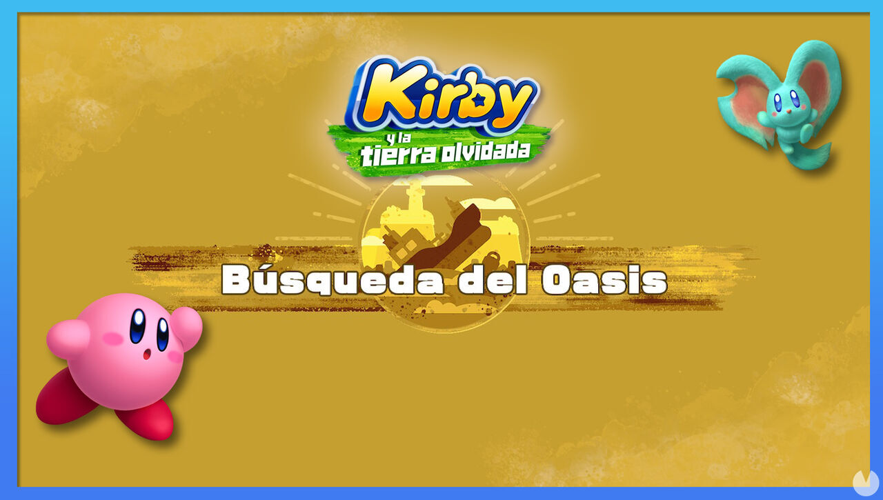 Bsqueda del Oasis en Kirby y la tierra olvidada: Waddle Dees y misiones - Kirby y la tierra olvidada