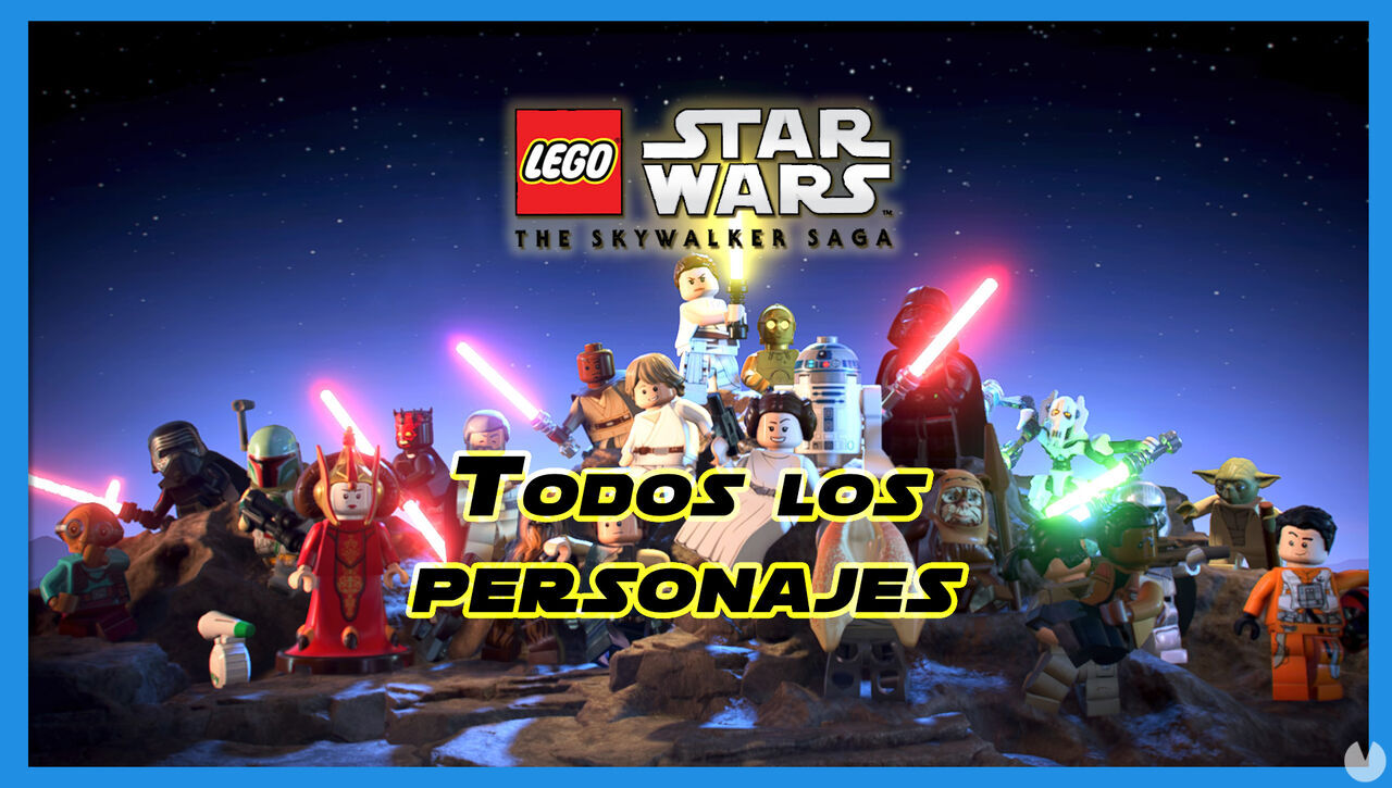 TODOS los personajes de LEGO Star Wars The Skywalker Saga y cmo conseguirlos - LEGO Star Wars: The Skywalker Saga