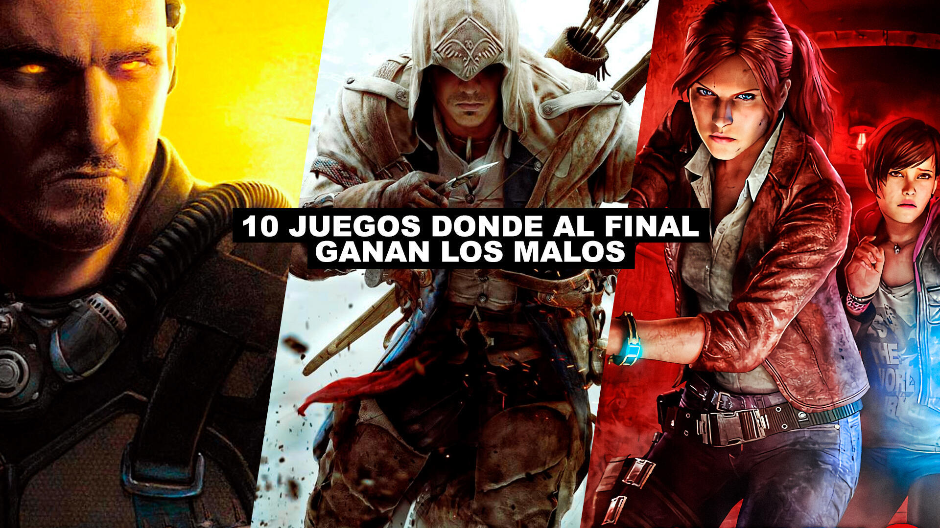 10 juegos donde al final ganan los malos