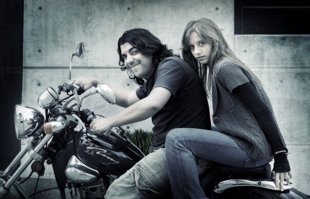 'Cuando rapt a Michelle Jenner en Marca Player', dice Maeso de esta foto.