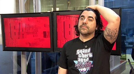 Maeso grabando en IGN Marca.