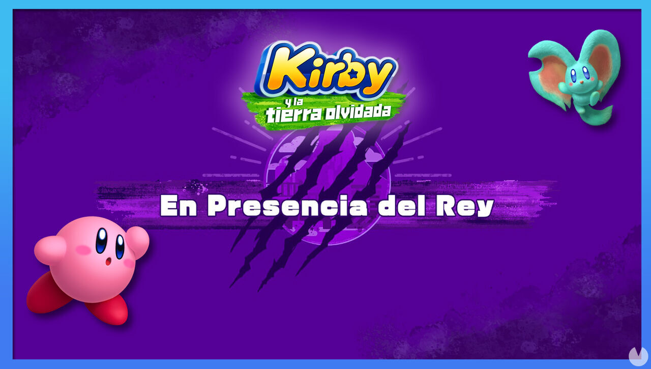 En Presencia del Rey en Kirby y la tierra olvidada: Waddle Dees y misiones - Kirby y la tierra olvidada