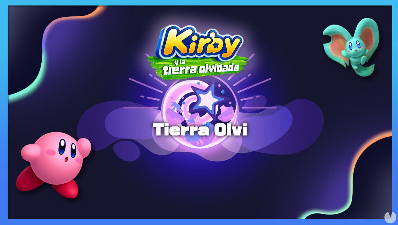 Tierra Olvi en Kirby y la tierra olvidada: Cmo completar la fase - Kirby y la tierra olvidada