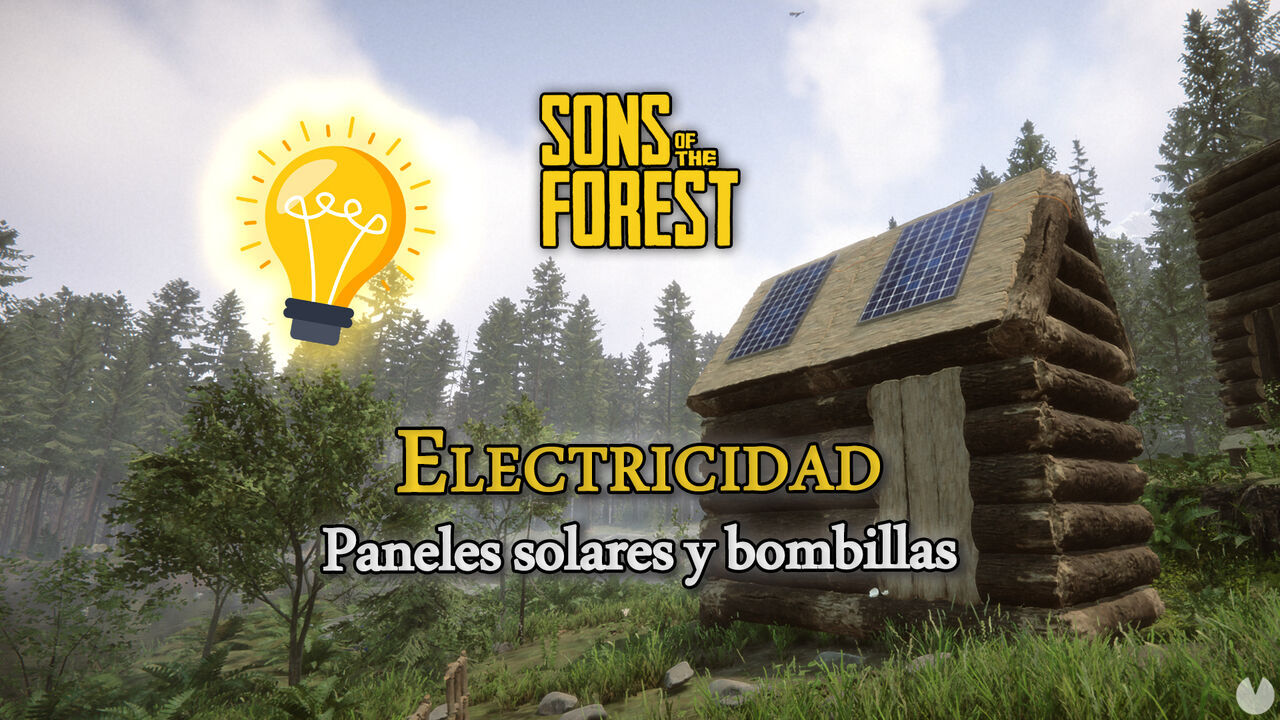 Electricidad en Sons of the Forest: Conseguir paneles solares y bombillas - Sons of the Forest