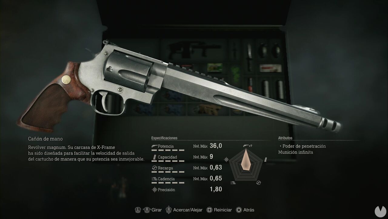 Resident Evil 4 Remake - Weapons: Handcannon