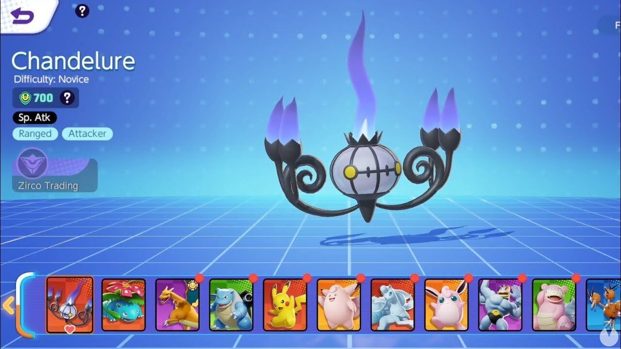 Chandelure en Pokémon Unite Mejor build, objetos, ataques y consejos
