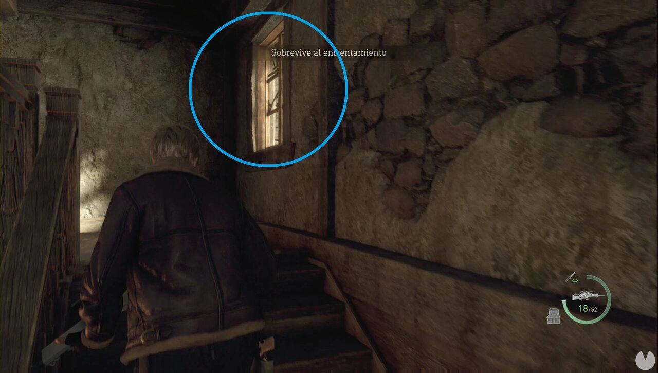 Resident Evil 4 Remake - Village fight skip: window you must climb through
