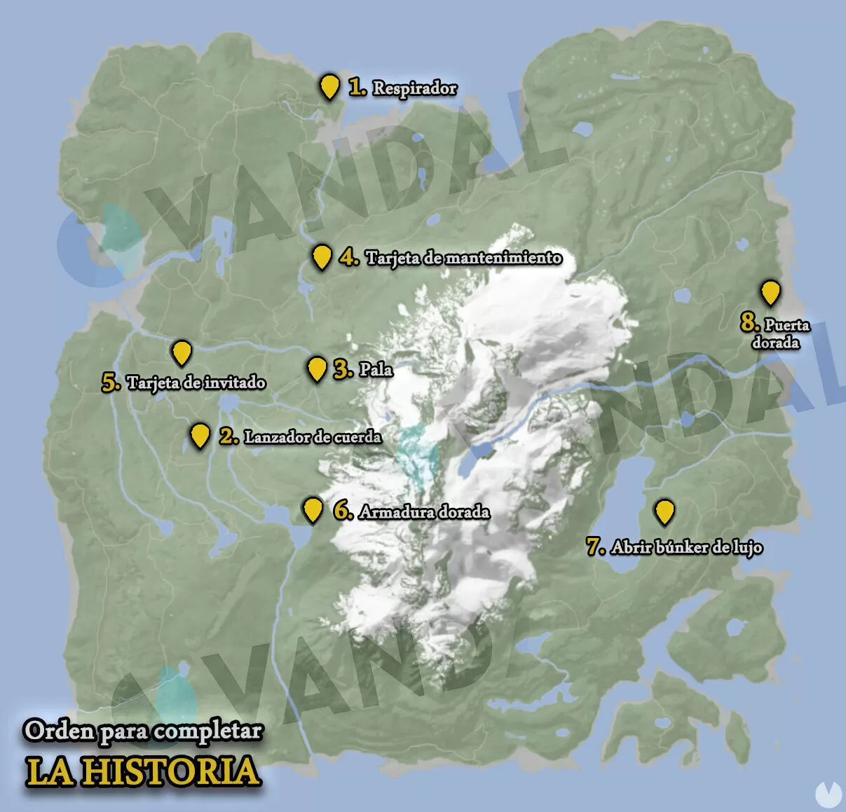 Un mapa interactivo de Sons of The Forest nos revela la ubicación de todos  los recursos