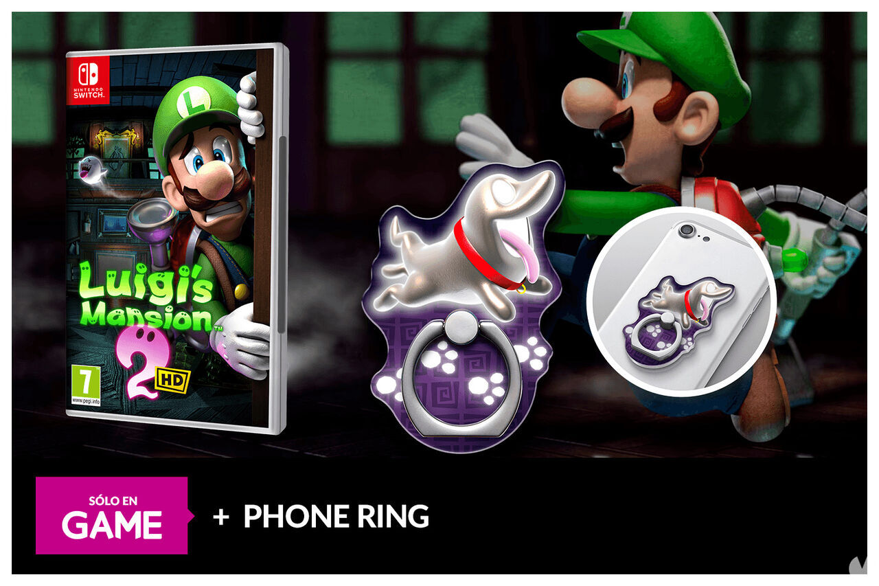 Reserva ya Luigi\'s Mansion 2 HD en GAME y te llevas un precioso phone ring como regalo exclusivo. Noticias en tiempo real