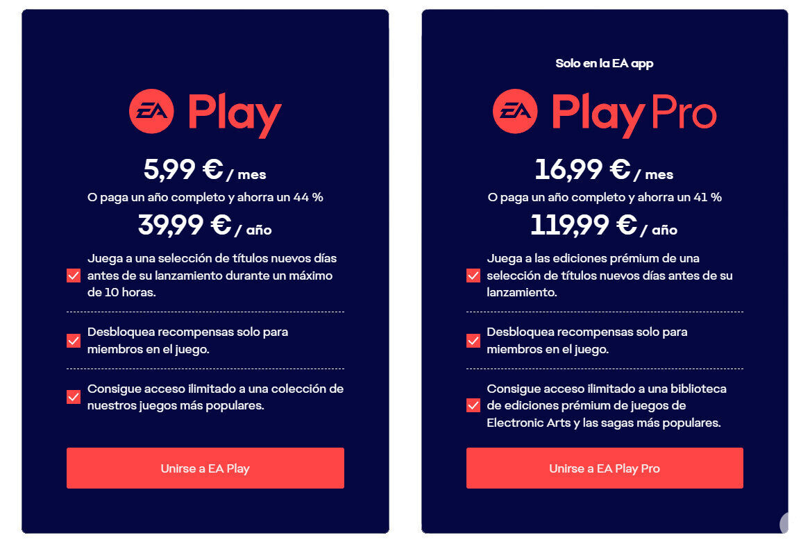 EA Play sube precio suscripción en España desde mayo 2024