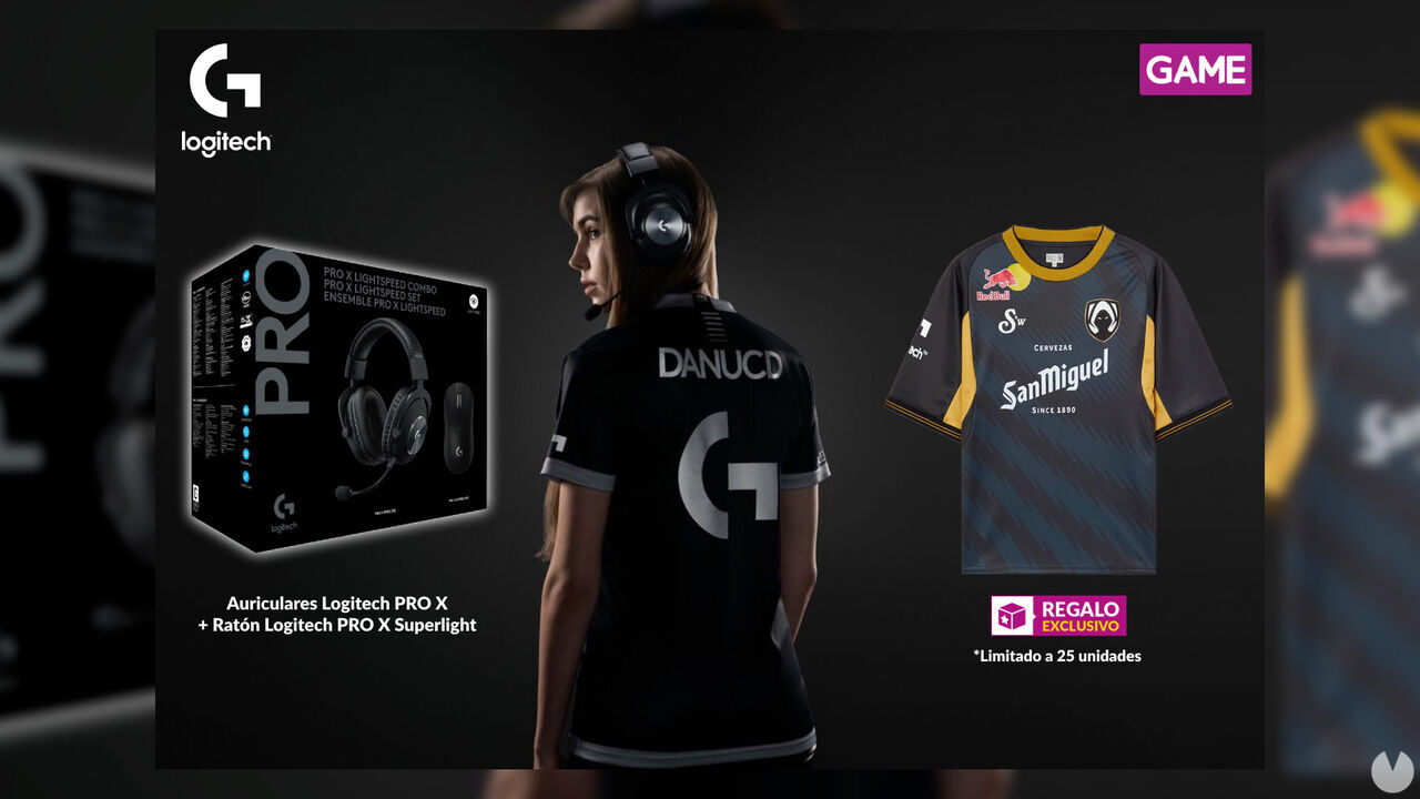 Consigue el pack gaming Logitech G de auriculares y ratón en GAME con camiseta firmada por Team Heretics de regalo