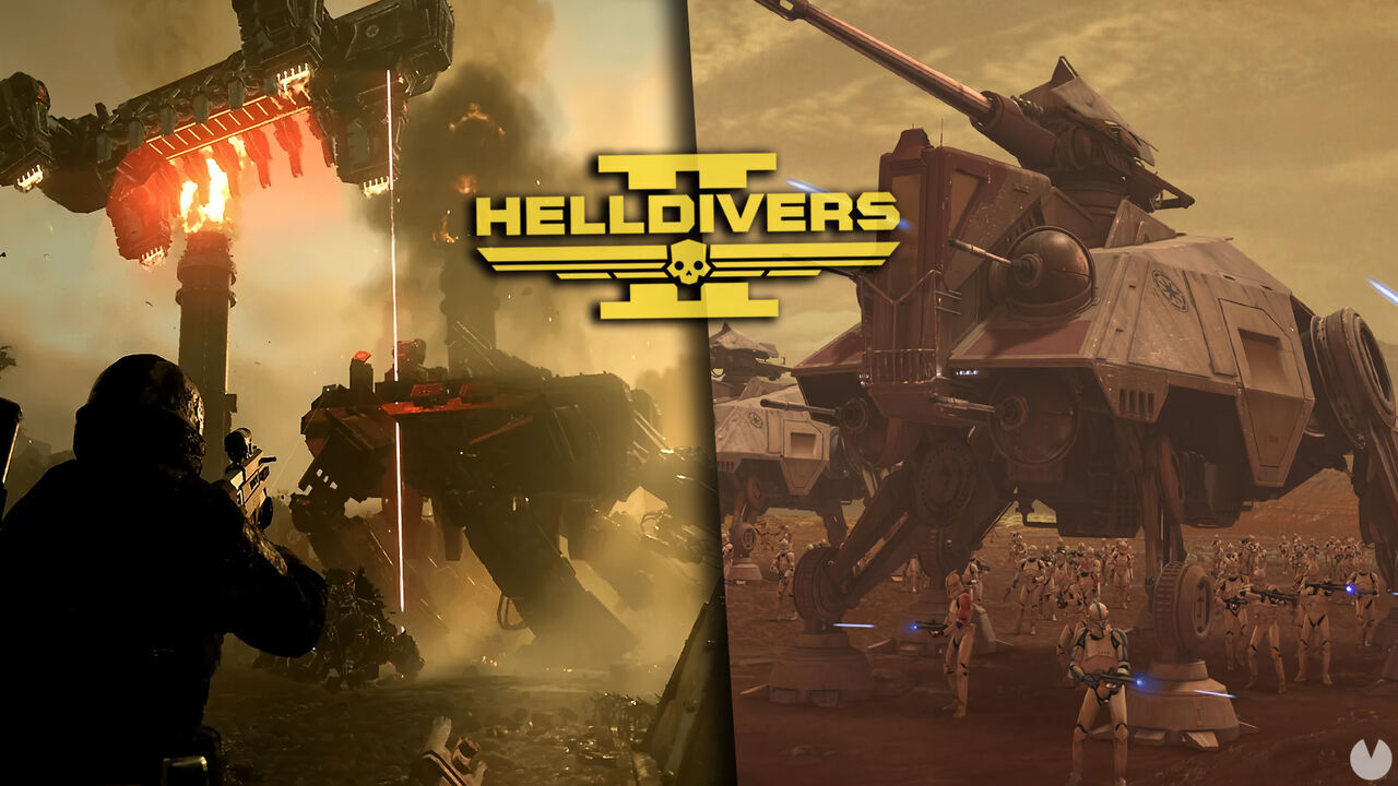 Helldivers 2 incluye en secreto dos nuevos enemigos inspirados en los AT-AT de Star Wars en su último parche