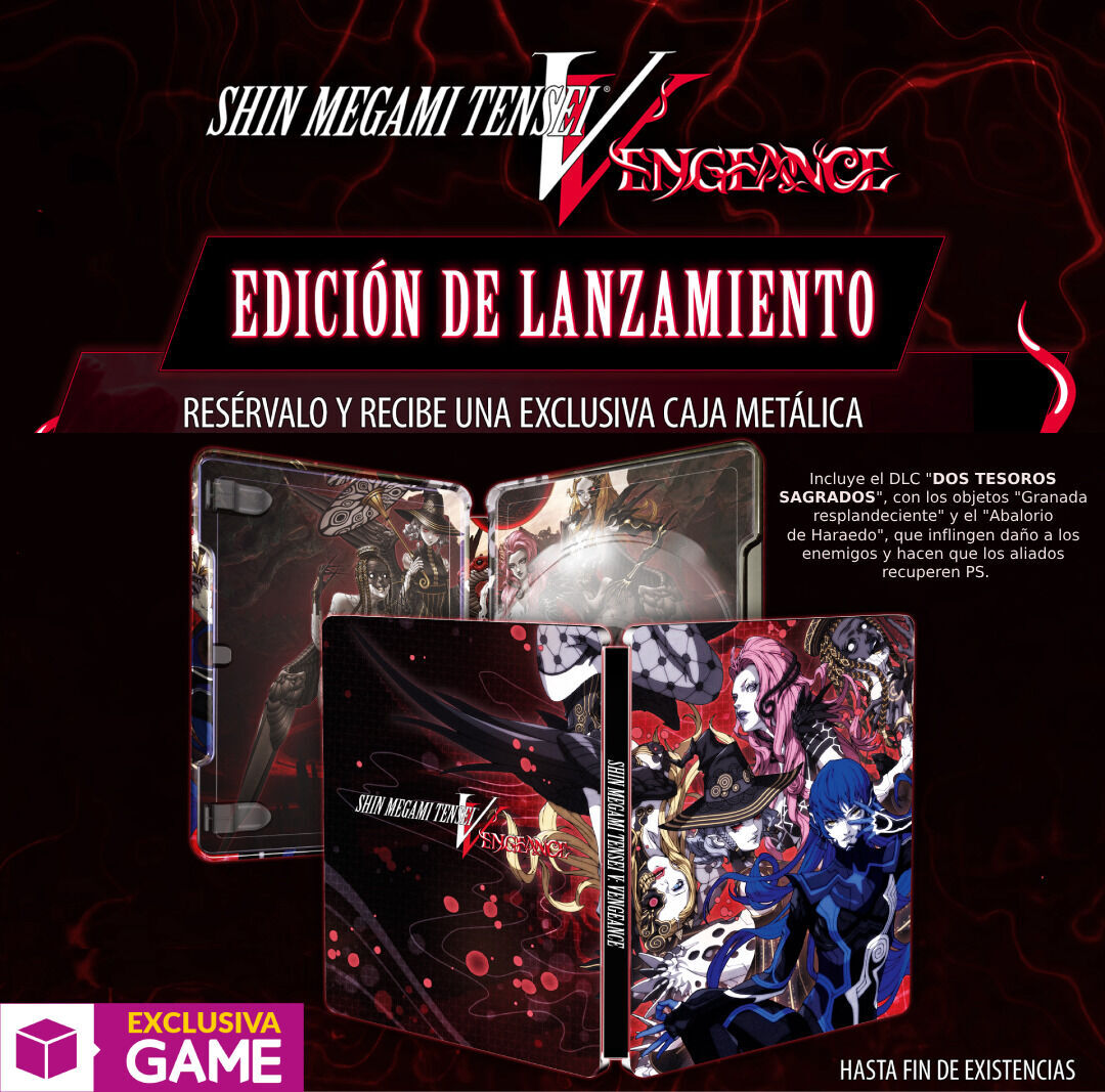 Shin Megami Tensei V: Vengeance LAUNCH EDITION edición exclusiva en GAME resérvala ya