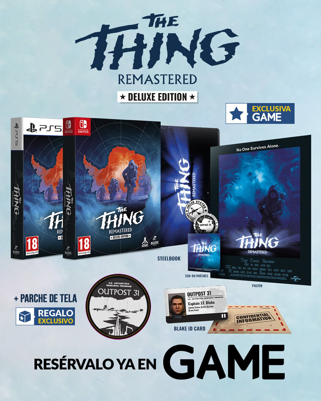 Reserva The Thing: Remastered y su Deluxe Edition, exclusiva en GAME y llévate un parche exclusivo de regalo