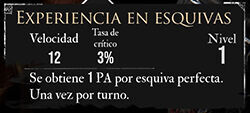 Clair Obscur: Expedition 33 - Características del pictos Experiencia en esquivas