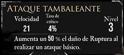 Clair Obscur: Expedition 33 - Características del pictos Ataque tambaleante