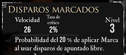 Clair Obscur: Expedition 33 - Características del pictos Disparos marcados