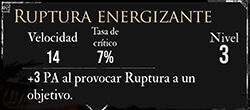 Clair Obscur: Expedition 33 - Características del pictos Ruptura energizante