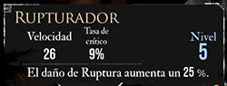 Clair Obscur: Expedition 33 - Características del pictos Rupturador