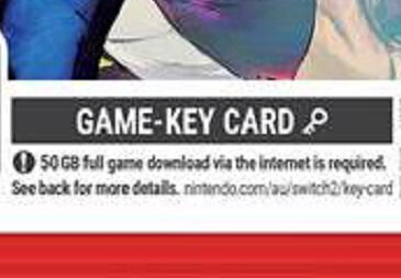 etiqueta Game-Key Card de Switch 2