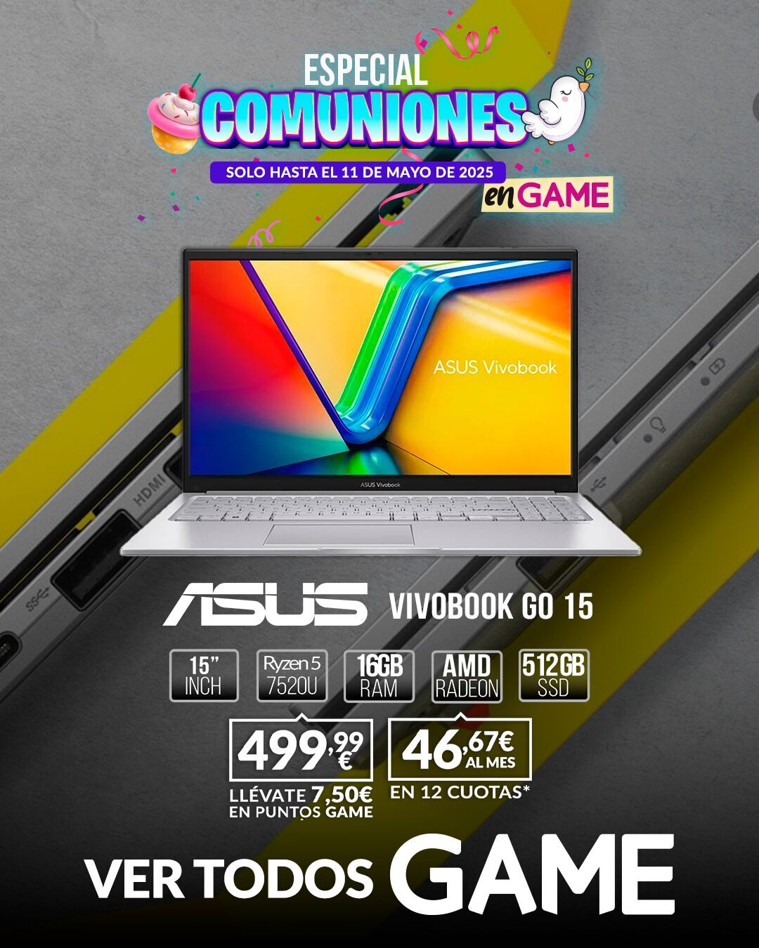 Descubre el Especial Comuniones en GAME con ofertas en consolas, móviles, merchandising y más