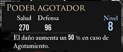 Clair Obscur: Expedition 33 - Características del pictos Poder agotador