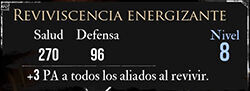 Clair Obscur: Expedition 33 - Características del pictos Reviviscencia energizante