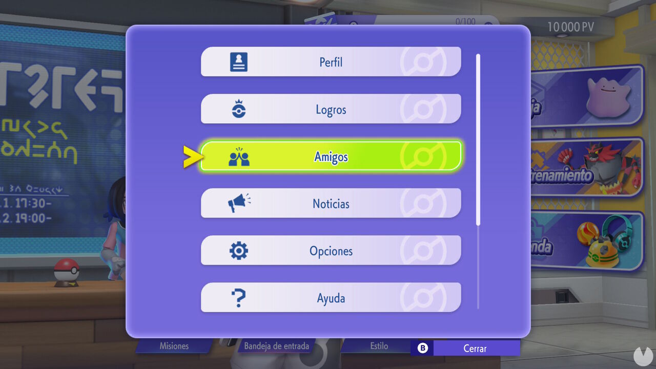 Pok�mon Champions - How to open the Friends menu