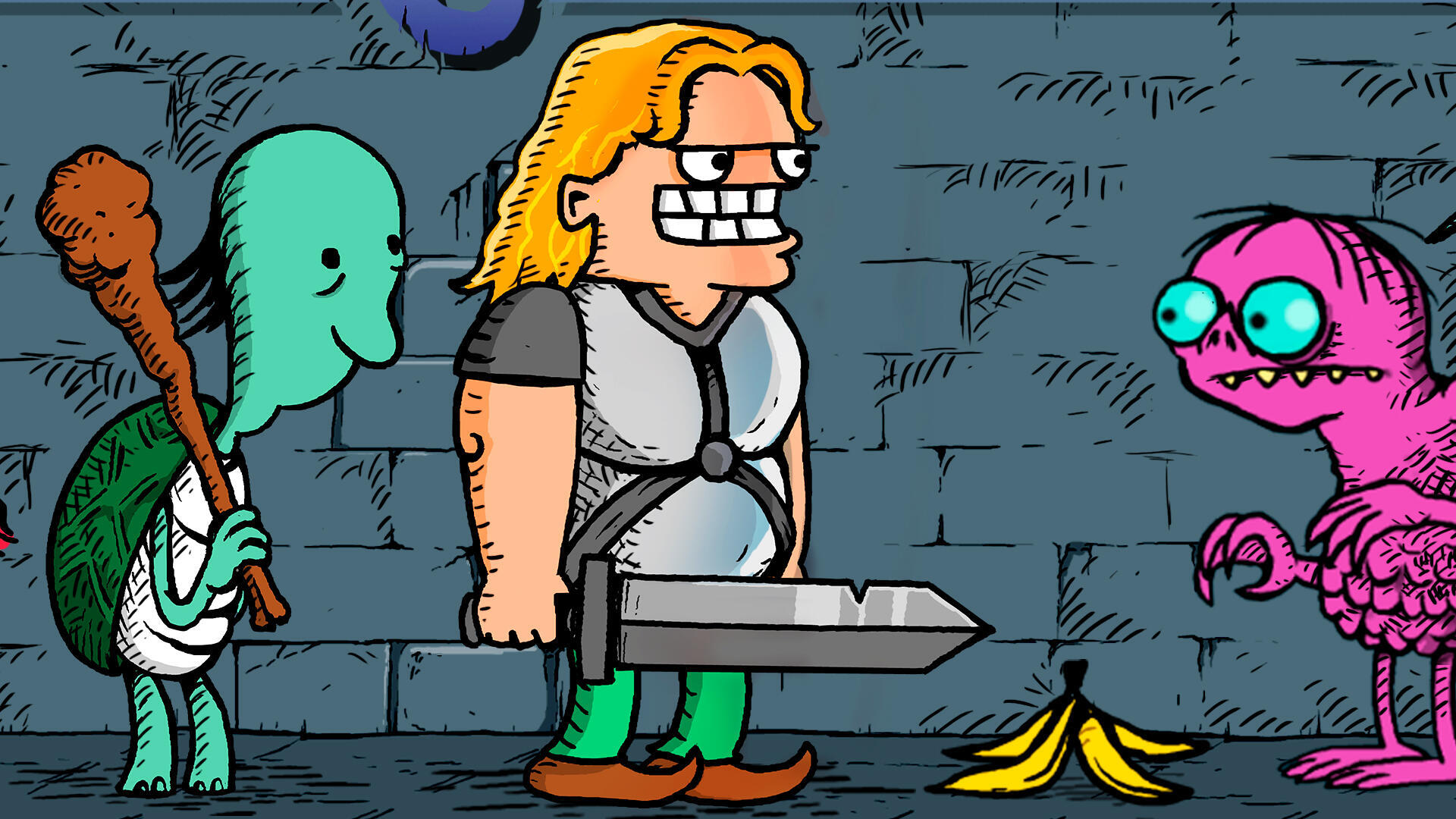 Humor, situaciones de chiste y gráficos de dibujos animados es lo que propone este nuevo y desafiante roguelite