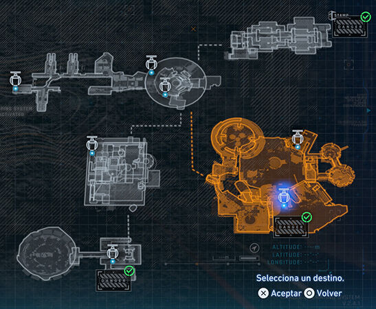 Pragmata - Mapa de la zona Laboratorio de envirol�tica del sector Domo terrestre