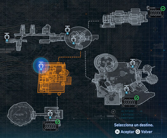 Pragmata - Mapa de la zona Centro de edafolog�a del sector Domo terrestre