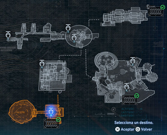 Pragmata - Mapa de la zona Terrario del sector Domo terrestre