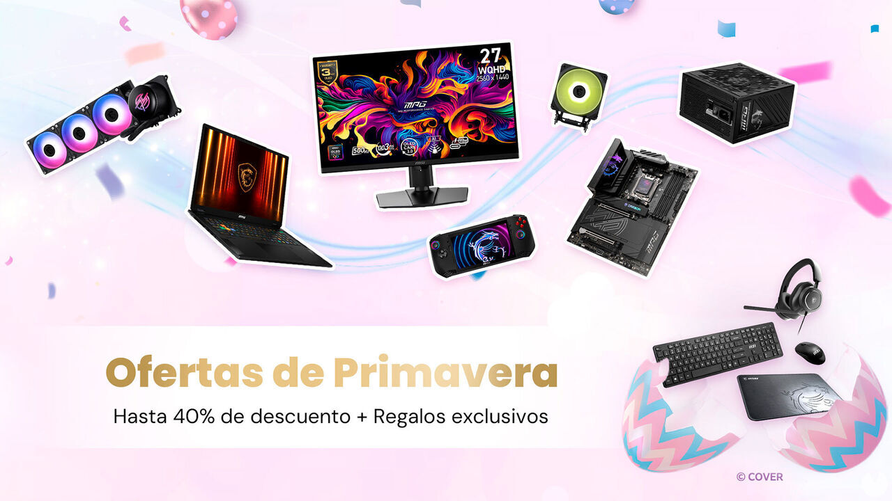 MSI tumba los precios de sus componentes PC: hasta 40 % de descuento y periféricos de regalo exclusivo