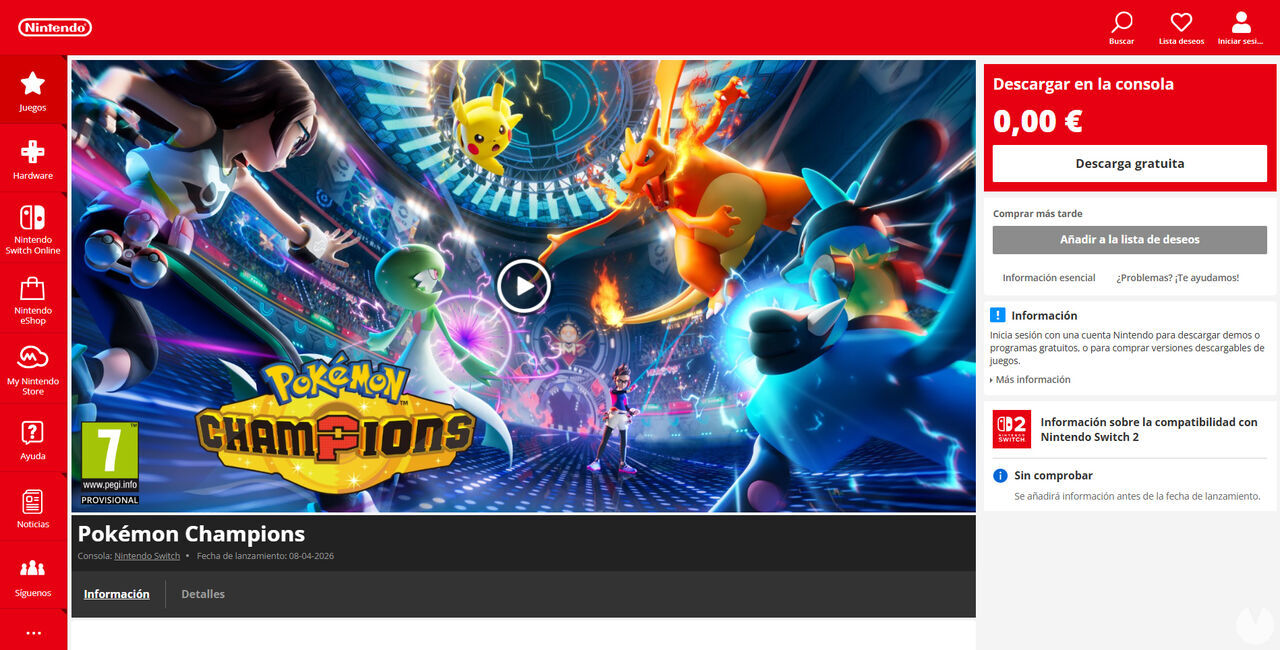 Pok�mon Champions - How to download for free on Nintendo Switch from the eShop